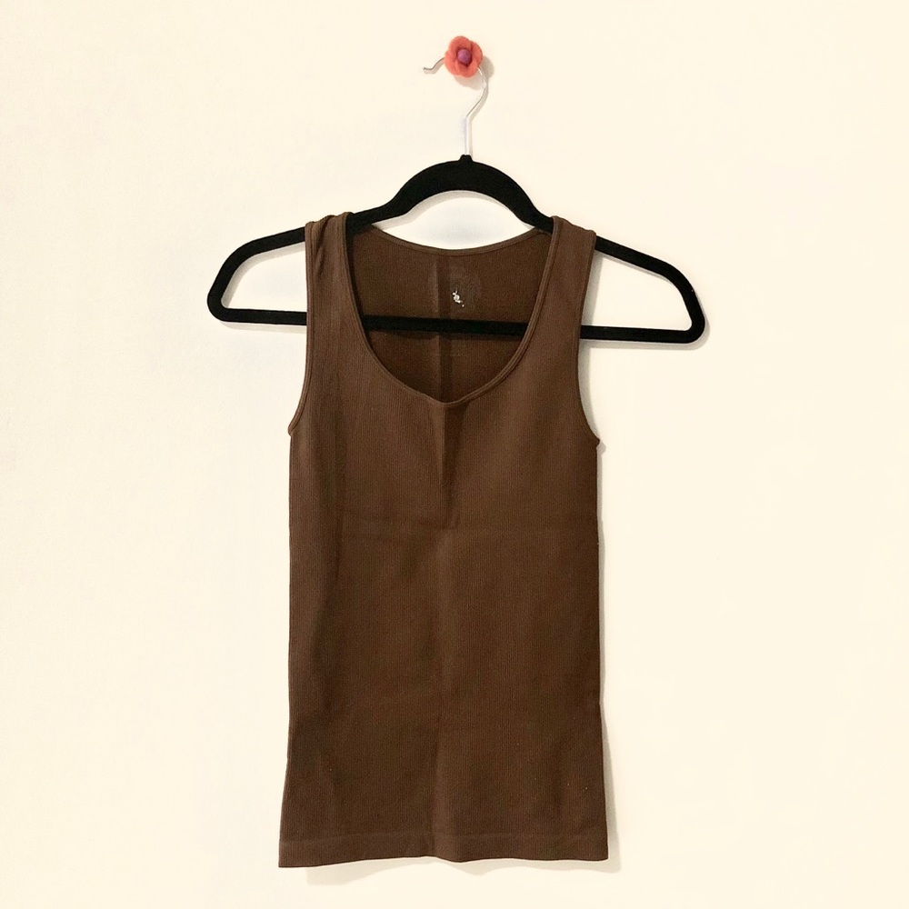 Sugarlips Ribbed Tank - Brown